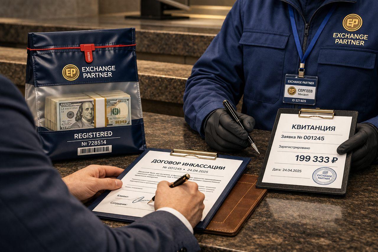Инкассация наличных и сопровождение сделок по России